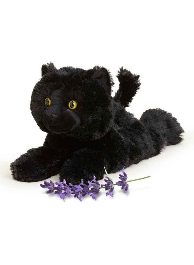 warmies Microwavable & Weighted Stuffed Animals, Black Cat - Heated Stuffed Animal Plushie for Warmth & Comfort - Cute Soft Plush Toys for Adults & Children (Boys, Girls, Babies & Toddlers) - Image 1