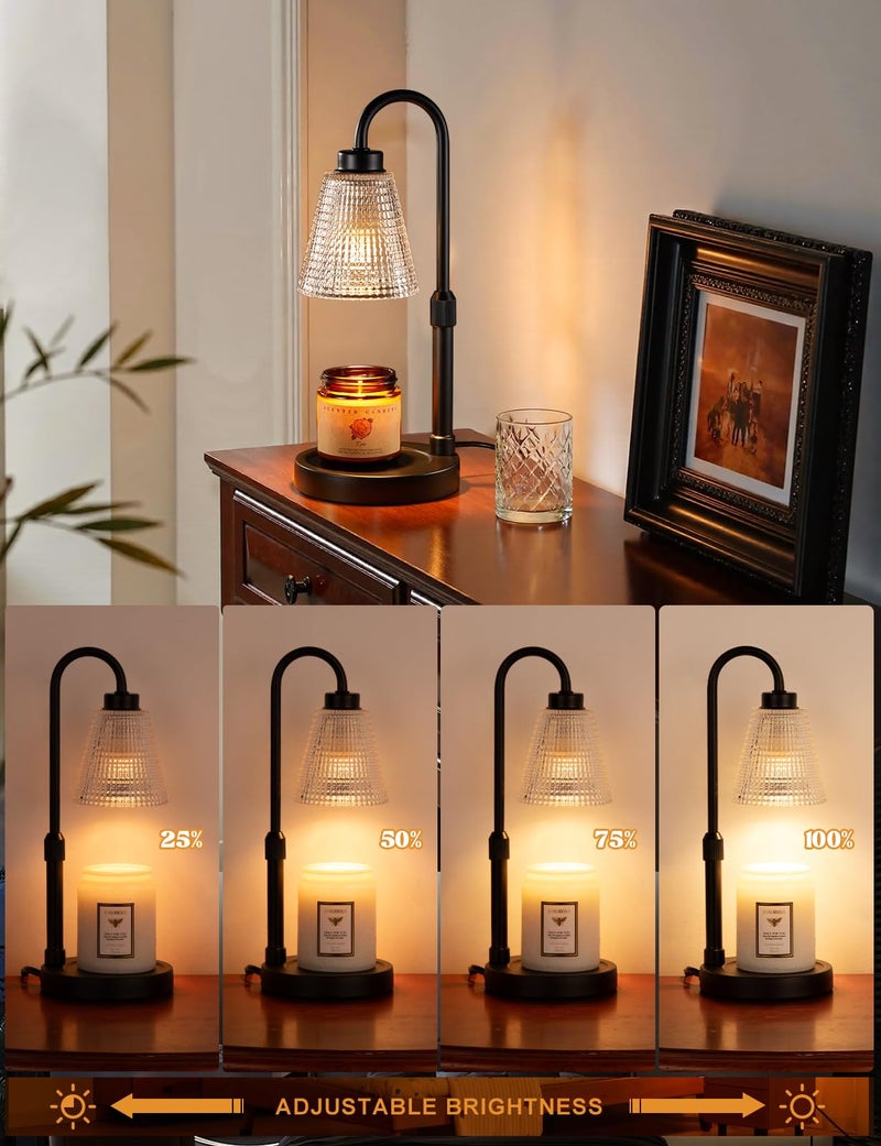 Innqoo Candle Warmer Lamp with Timer, Dimmable Candle Warmer for Jar Candles, Height Adjustable Wax Melts Warmer, Birthday Gifts for Women Mom, House Warming Gifts New Home Decor - Image 3