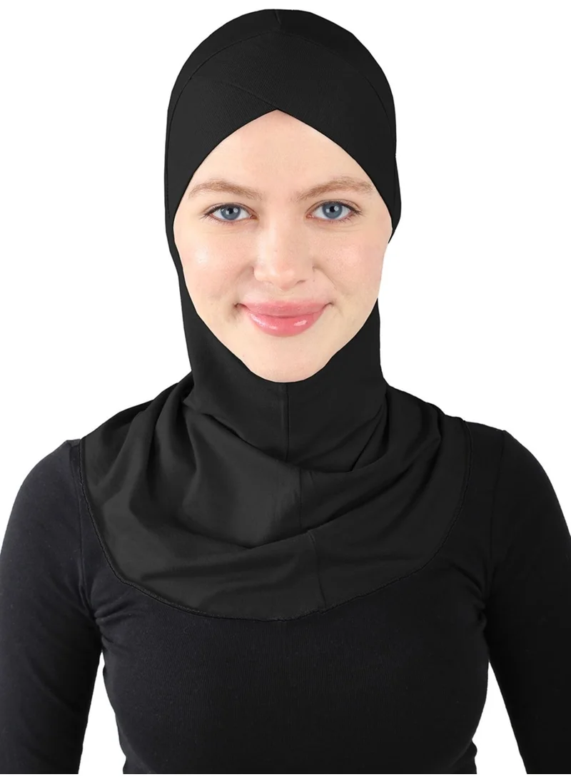 Ecardin Cross Hijab - St 232 Black