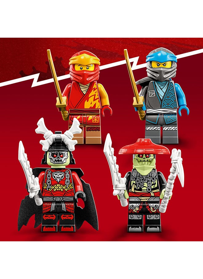 LEGO - لعبة بناء نينجا جو دراجة ميكانيكية كاي إيفو 71783 مع دراجة نارية نينجا، ميك، كاي ورجال العظام؛ ألعاب حركية للأطفال من عمر 7 سنوات فما فوق (312 قطعة) - Image 1