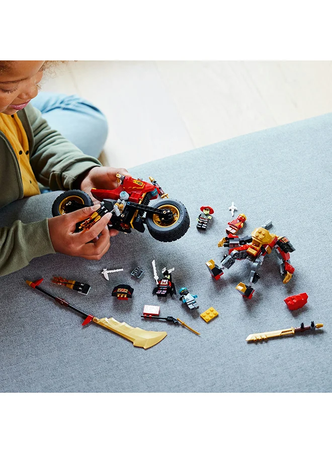 ليغو Ninjago Kai’S Mech Rider Evo 71783 Building Toy Set Featuring A Ninja Motorcycle, Mech, Kai And Bone Warrior Minifigures; Action Toys For Kids Aged 7+ (312 Pieces)