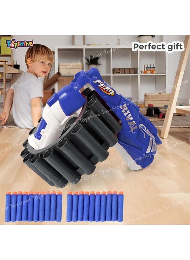 Toyshine Toyshine Soft Foam Bullet Blaster Toy Gun with 20 EVA Soft Bullets & Wrist Blasting Bracelet Target Shooting Game Toy with Range Upto 60ft for Kids Boys Girls 6+, Blue  - Image 5