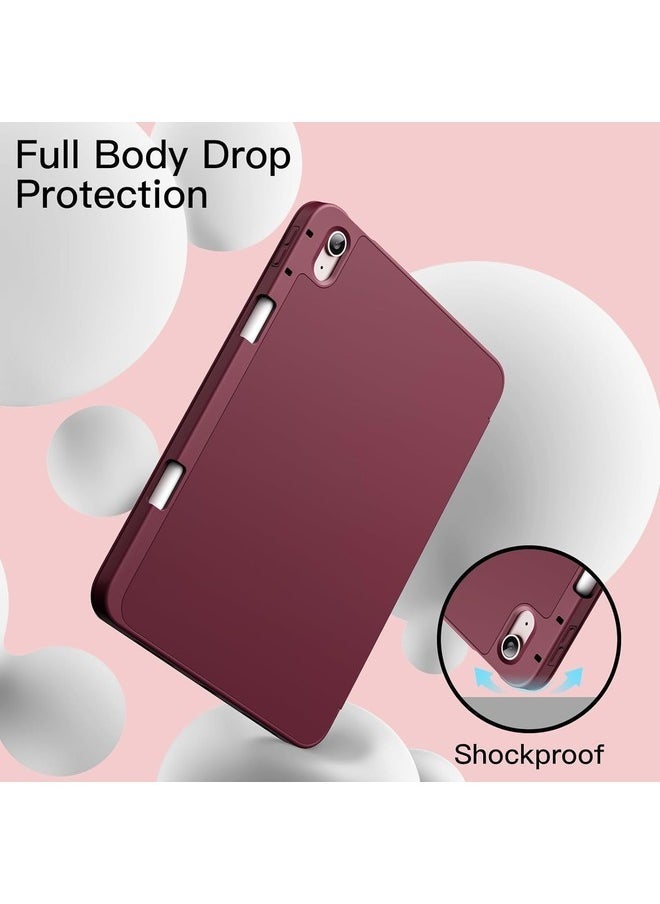 Raxoom Ultra Thin Matte Back Cover Case with Stand for iPad Mini 1, 2, 3, 4, and 5 - Claret - Image 2