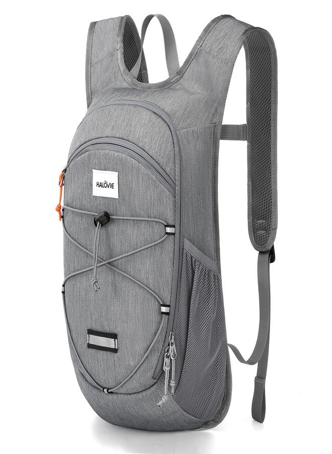 HALOVIE 15L Foldable Hiking Backpack Phone Pocket Lightweight Travel Daypack Shoulder with Chest Strap Small Packable Pack for Walking Women Men (Lightgray) - Image 1