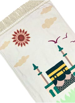 Children's Prayer Mat With Cute Kids Prints Inspired By The Holy Kaaba With Twisted Tassels And High Quality Polyester Fabric 90X45 Cm - pzsku/Z973CA4059984C8D2B96BZ/45/_/1723320557/ae5a48c1-e30d-4ee1-82f9-3fd8dc985b87