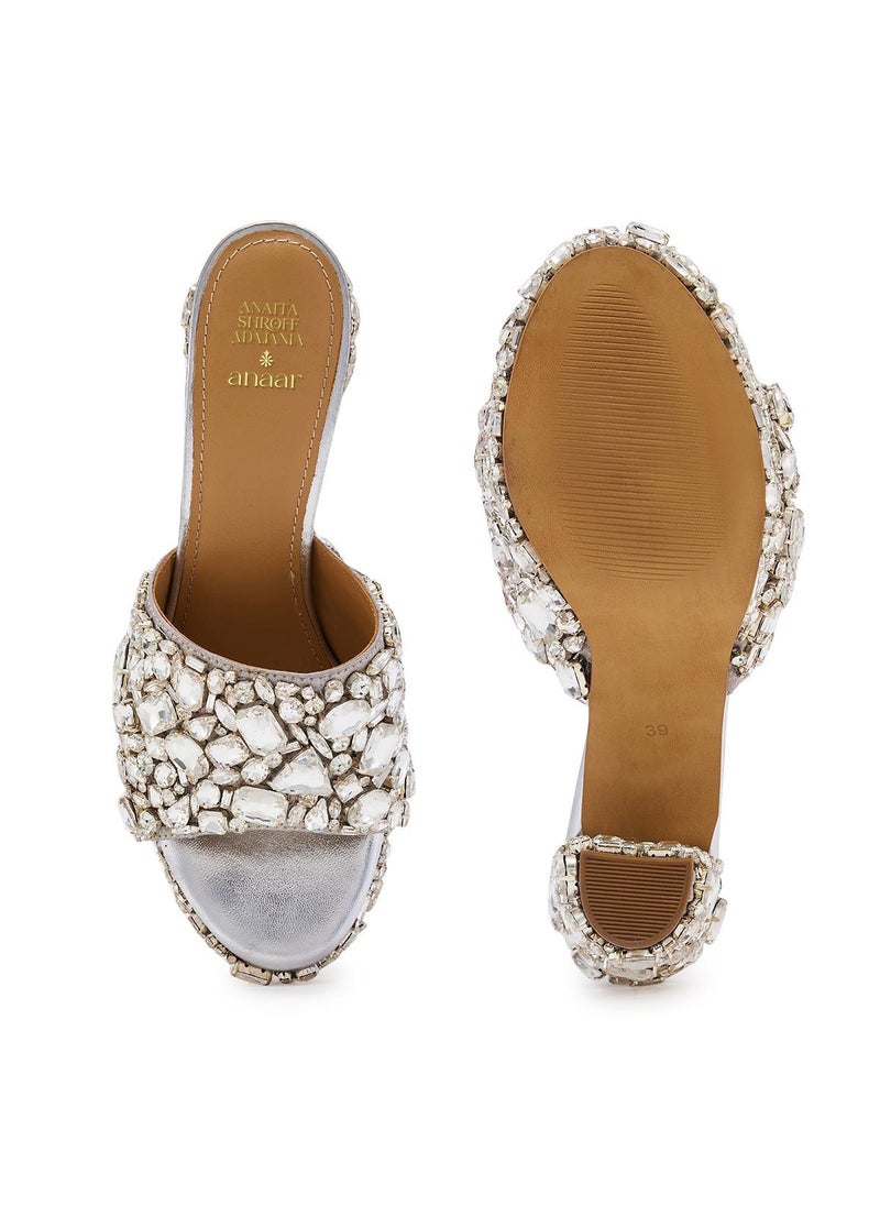 Anaar Anaar It Girl Platform Sandals, Womens Festive, Special Occasion and Partywear Premium Sandals  - Image 4