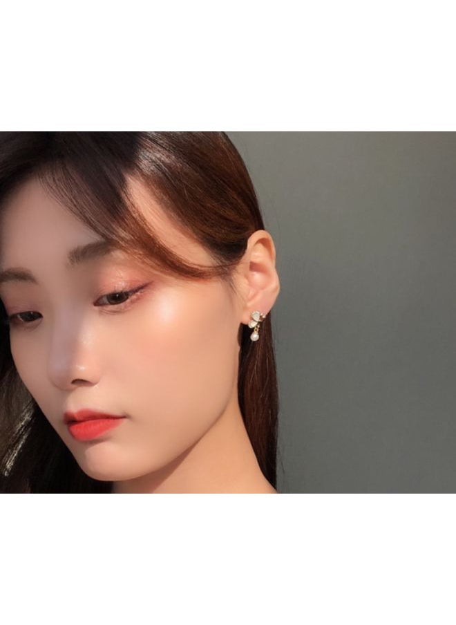 NIBEMINENT - Butterfly Design Stone Studded Stud Earrings - Image 1