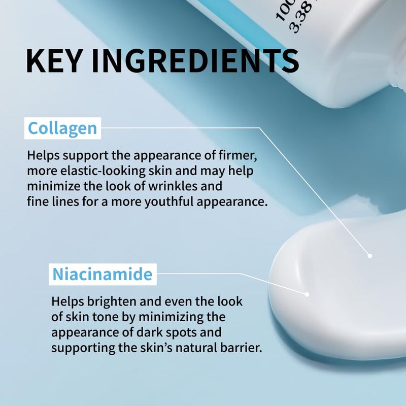 NIDA Youthful Formulaâ„¢ Ultimate Moisturizing Cream | Centella Asiatica, Niacinamide, Hyaluronic Acid, Collagen | Wrinkles, Fine Lines, Dark Spots, Dry Skin, Redness | 3.38 fl. oz., 100ml (New Formula) - Image 3