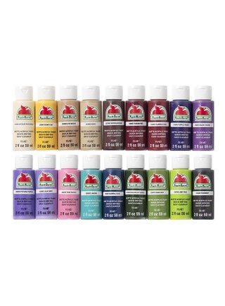 PROMOABII Matte Finish Acrylic Craft Paint Set Designed for Beginners and Artists, Non-Toxic Formula That Works on All Surfaces, 2 Fl Oz (Pack of 18), 18 Colors May Vary, Count - pzsku/Z973CCE209FF7B700AFCEZ/45/_/1686640677/aba140c5-18e3-4a2b-ba46-b4b2c4e7b964