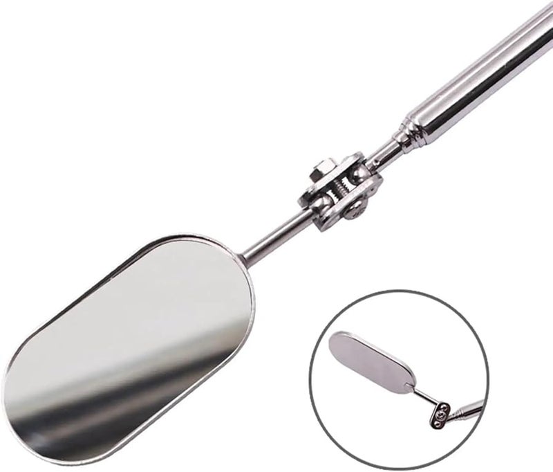 Mechanics Inspection Mirror with Telescoping Extended Handle for Vehicle Small Details - Image 3