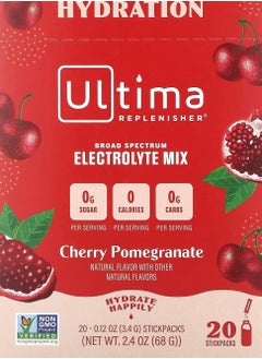 Ultima Replenisher Electrolyte Drink Mix Cherry Pomegranate 20 Packets 0.12 oz 3.4 g  - Image 1