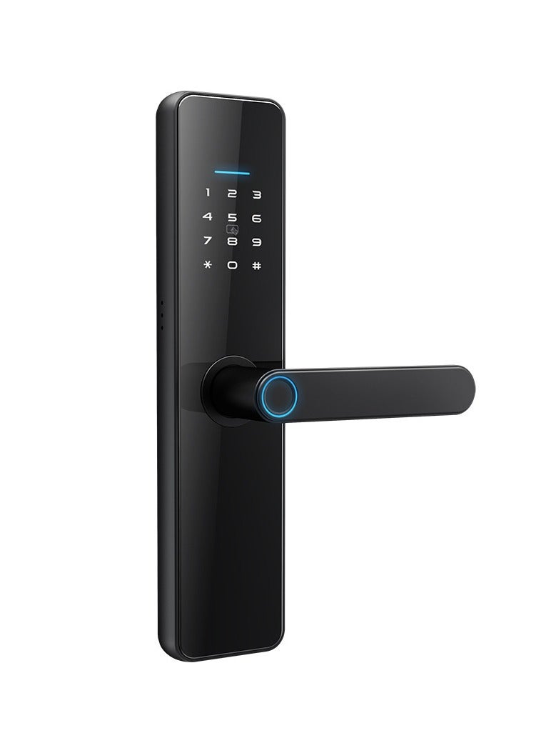 LS-C91 Smart WiFi Fingerprint Door Lock - 8 Unlock Methods | App, Bluetooth, Key, Password, Card, Combo | Secure Home Entry System (Black, TTLock version) - Image 1