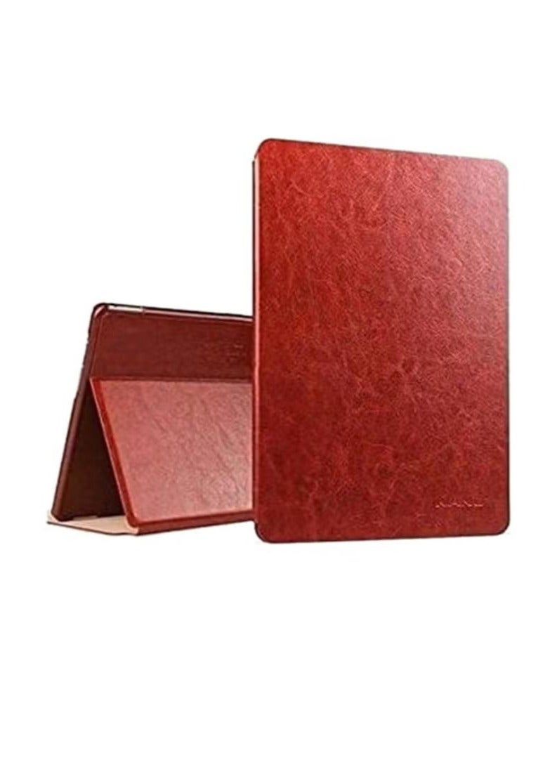 Kaku Protective Leather Flip Cover For Samsung Galaxy Tab A9 Brown