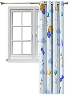 Naguib Selim Naguib Selim K328 3D Printed Curtain for Kids Bedroom, Multi Color, 280 * 140 cm 