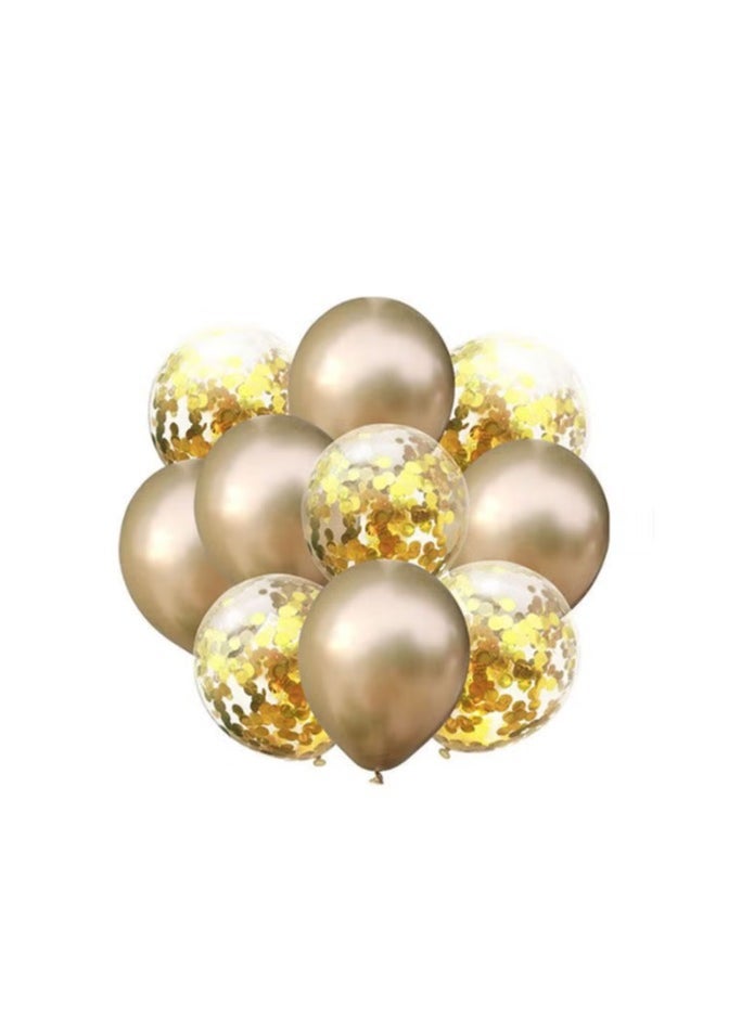 general Chrome Metallic Gold Balloon For Happy Birthday Party Baby Shower Wedding Decoration - Image 1