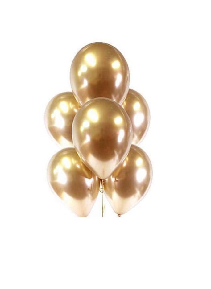 general Chrome Metallic Gold Balloon For Happy Birthday Party Baby Shower Wedding Decoration - Image 2
