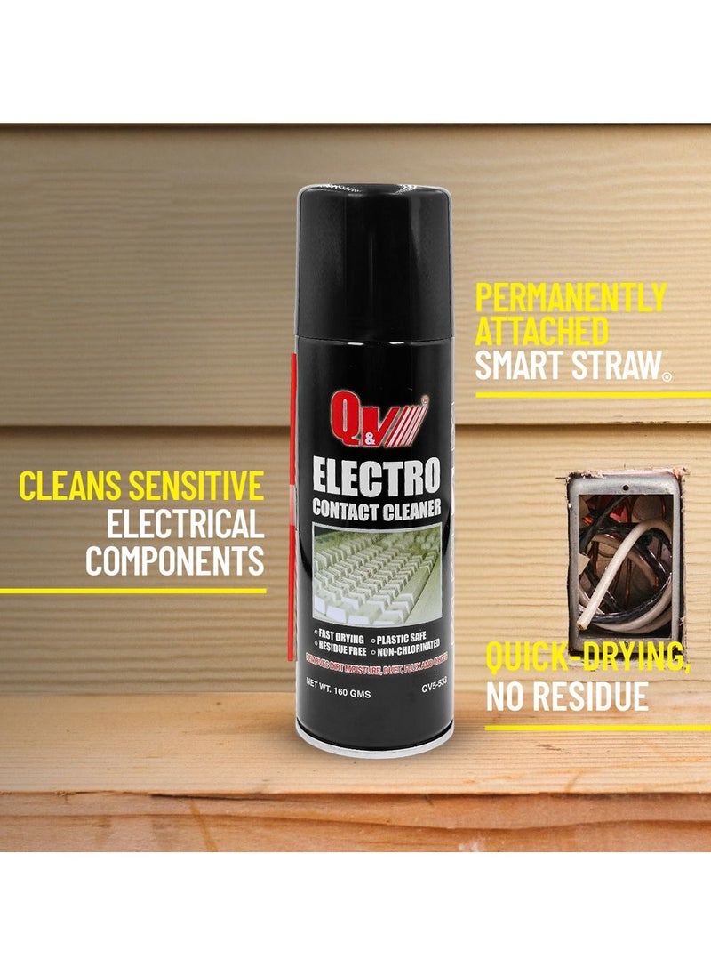 Generic - Q&V Electro Contact Cleaner 160g – Fast Drying, Residue-Free, Plastic Safe, Non-Chlorinated Spray. - Image 1