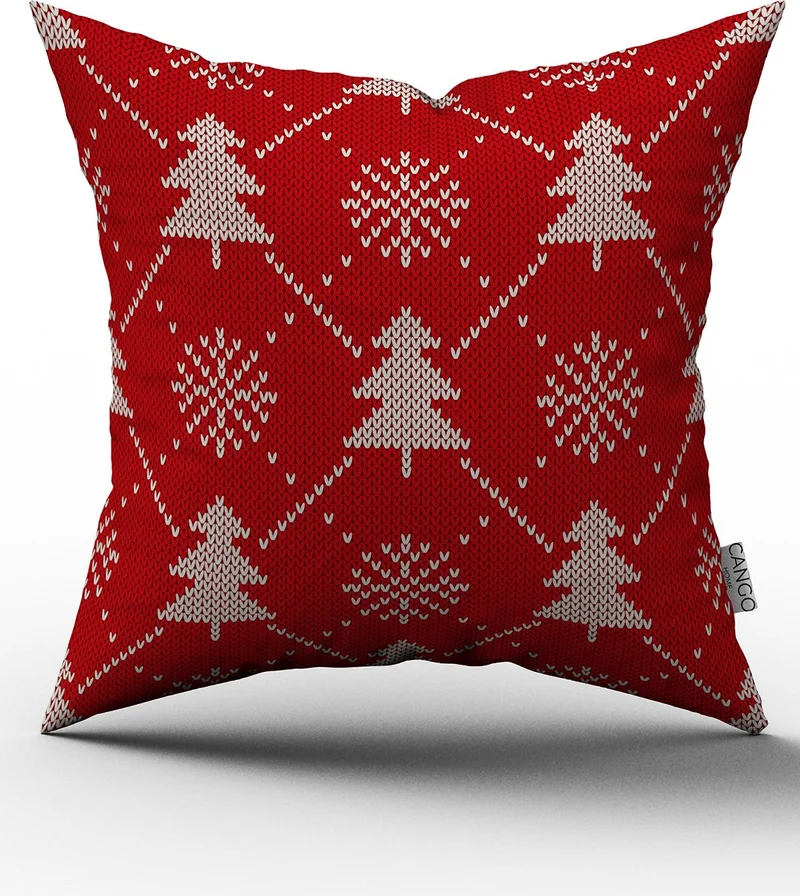 Cango Home Double Sided Printed Christmas Throw Pillow Case CGH222-CT