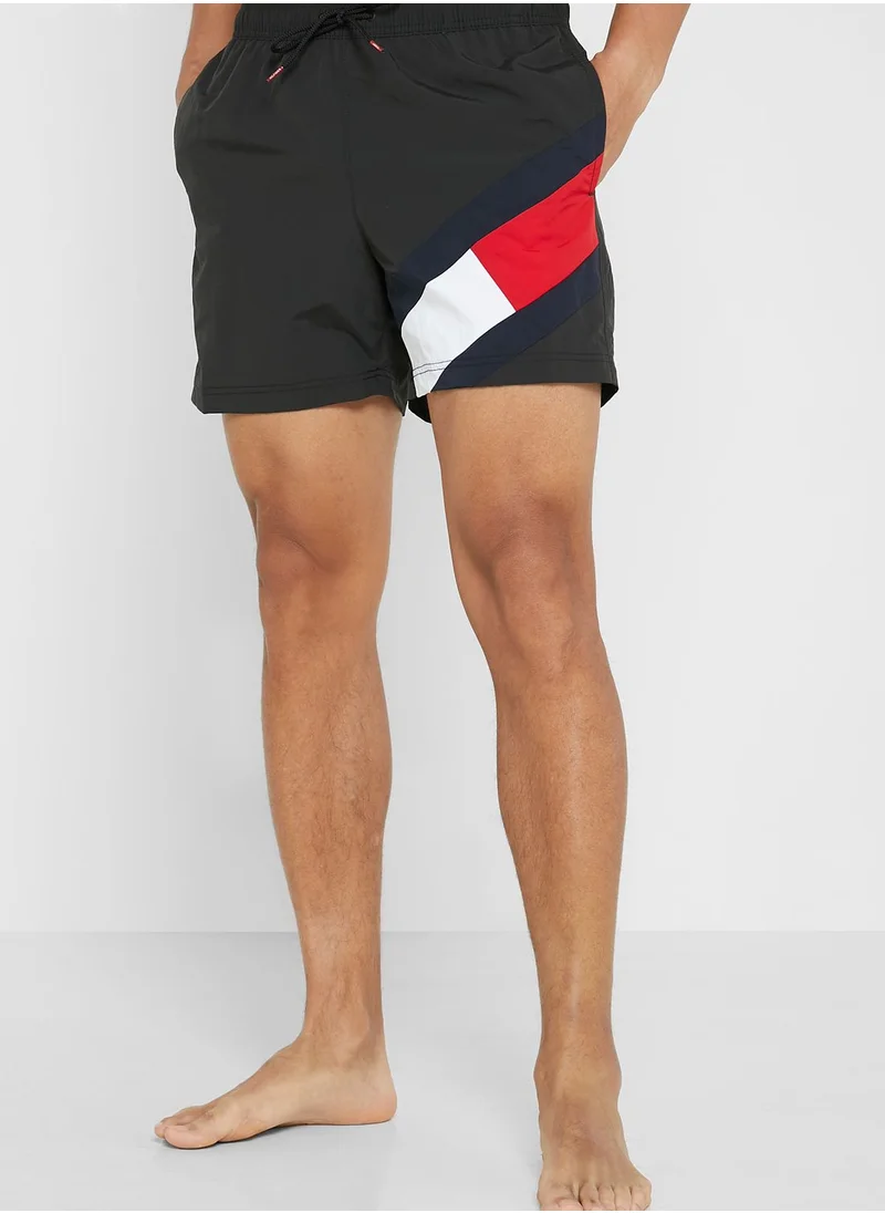 TOMMY HILFIGER Color Block Swim Shorts