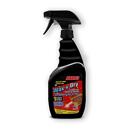 ABRO WD-473 1-Step Wax-N-Dry Spray Car Wax Polish & Shine Protection Formula for SUV Bike Motorcycle Surface (473 ml) - Image 1