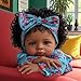 ADFO Lifelike Reborn Baby Dolls 18 inch Realistic Black Girl Newborn Real Life Baby Girl Dolls Soft Vinyl Baby Dolls with Clothes and Toy Gift for Kids Age 3 - Image 4