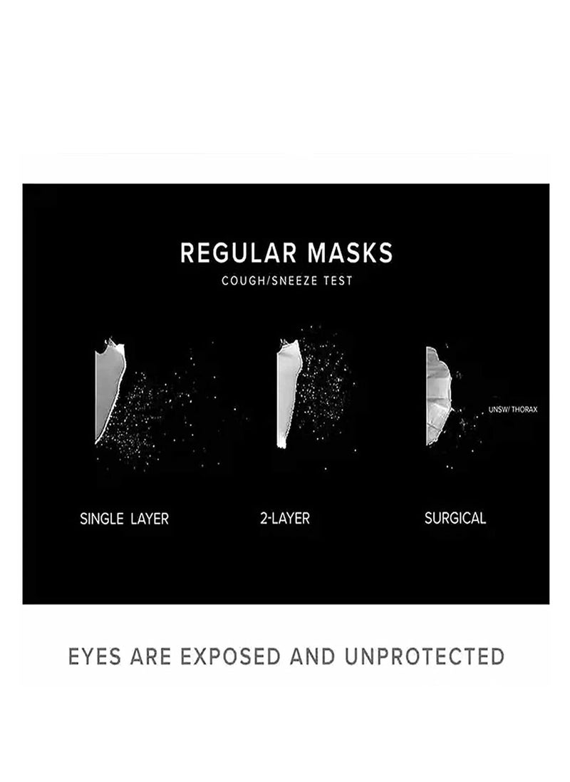 Y&D - Full Face Protective Shields, Reusable Safety Shield Adjustable Transparent Mask, Isolation Cover Dustproof Splashproof, Anti Fog Safety, with Breathing Valve - Image 1