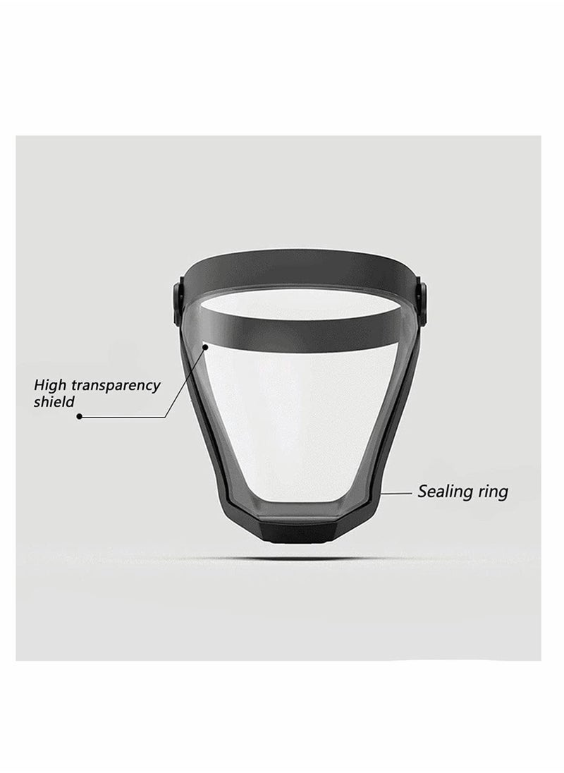 Y&D - Full Face Protective Shields, Reusable Safety Shield Adjustable Transparent Mask, Isolation Cover Dustproof Splashproof, Anti Fog Safety, with Breathing Valve - Image 1