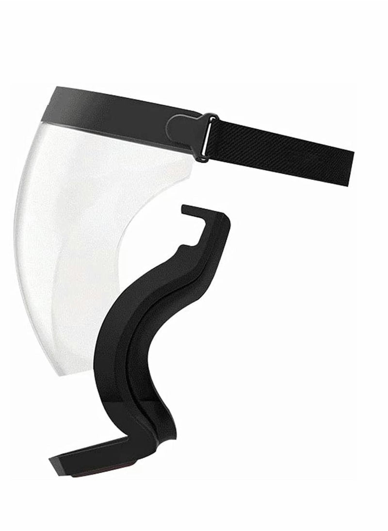 Y&D - Full Face Protective Shields, Reusable Safety Shield Adjustable Transparent Mask, Isolation Cover Dustproof Splashproof, Anti Fog Safety, with Breathing Valve - Image 1
