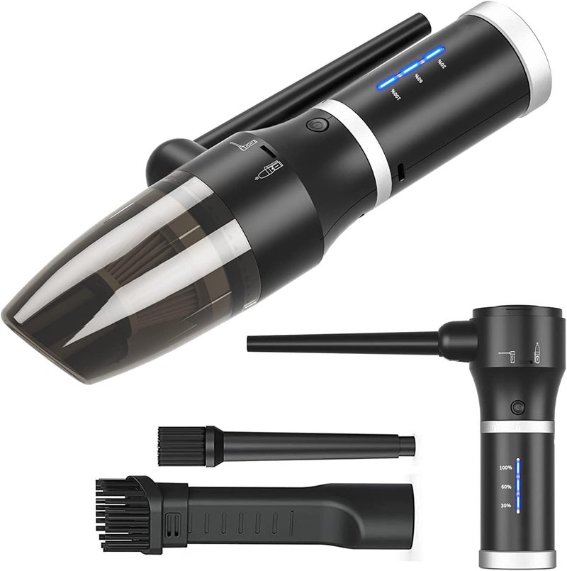 ATEngeus Compressed Air Duster & Vacuum, 77000 RPM Cordless Air Duster, 3 in1 Air Blower, Detachable Battery, Replaces for Air Cans, Keyboard Cleaner, Vacuum Cleaner for pc - Image 1