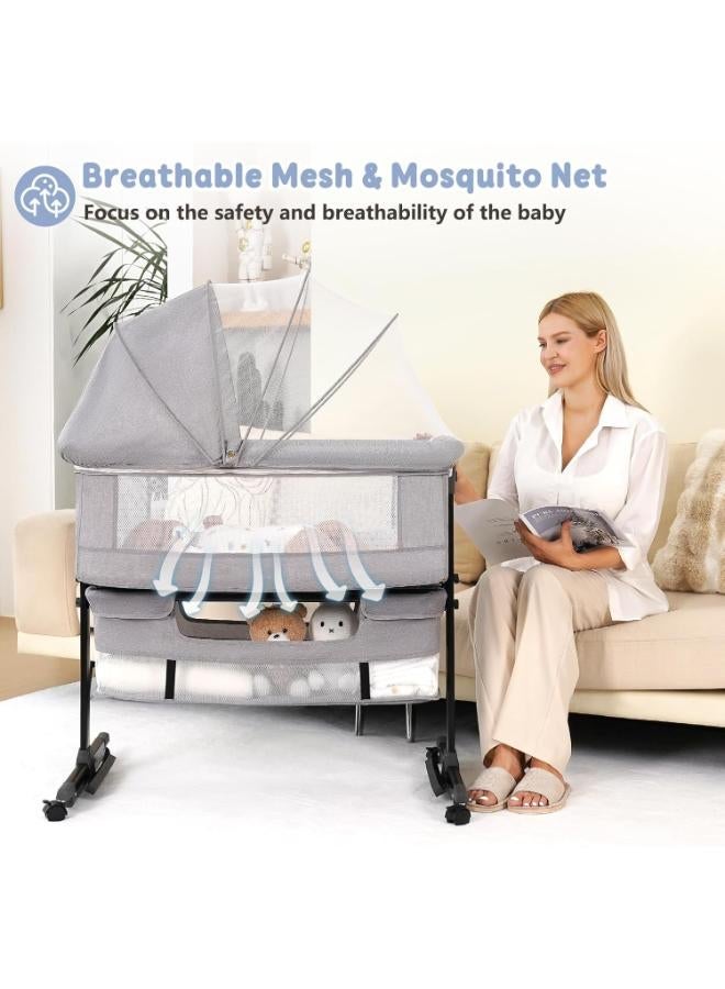 3-in-1 Baby Bassinet Bedside Sleeper - Image 4