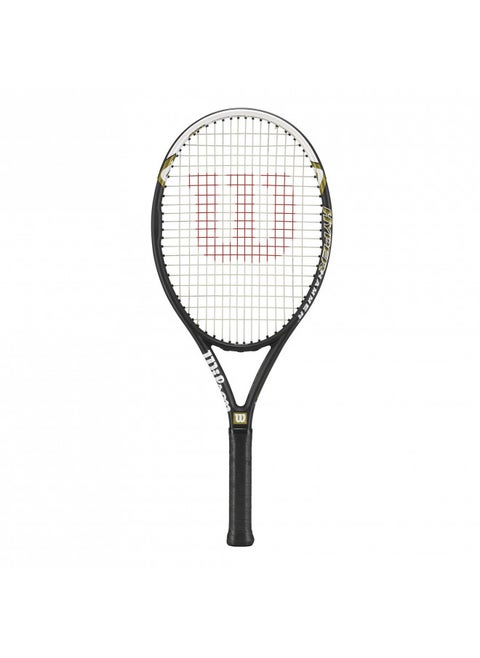 Wilson Hyper Hammer 5.3 Strung Tennis Racket (Black/White, 4 3/8)