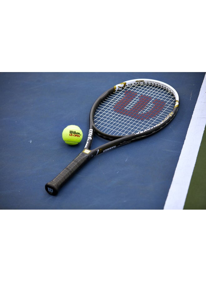 Wilson - Wilson Hyper Hammer 5.3 Strung Tennis Racket (Black/White, 4 3/8) - Image 1