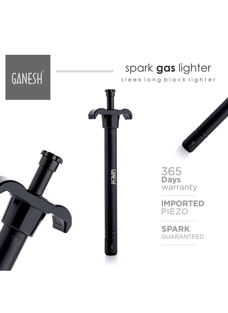 Ganesh Spark Gas Lighter for Kitchen Use Restaurants Metal Gas Stove Lighter Regular Size Easy Grip Long Lasting, Rust Proof