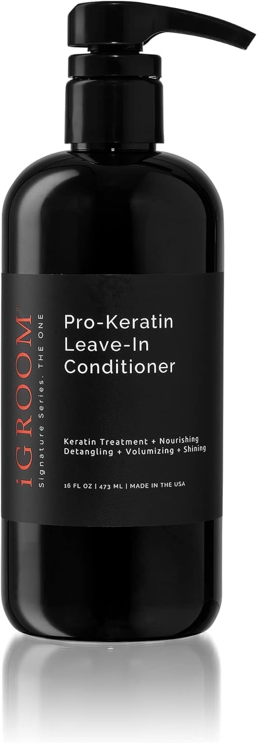 iGroom ProKeratin Leavein Dog Conditioner Luxury Pet Beauty Care Keratin Treatment Excellent Detangling Made in USA 16 oz