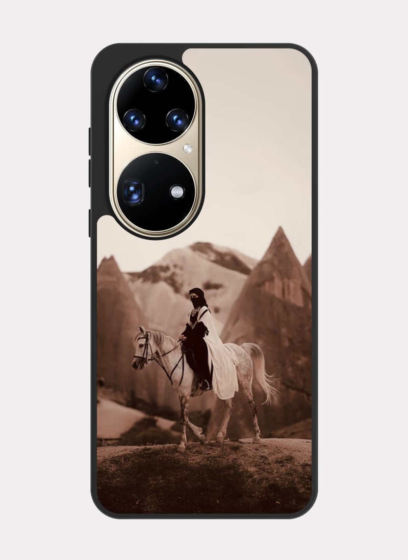 PXLAAT Huawei P50 Pro case cover Horsewoman - Image 1