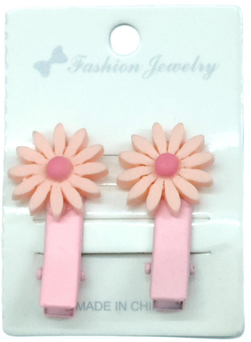 Set of 150 Girly colorful elastic hair bobbles ties and 2 hair clips - Image 2