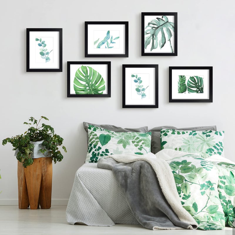 Seseat Black 8X10 Picture Frames Wood 6 Pack Wall Mounting Or Tabletop Display - Image 2