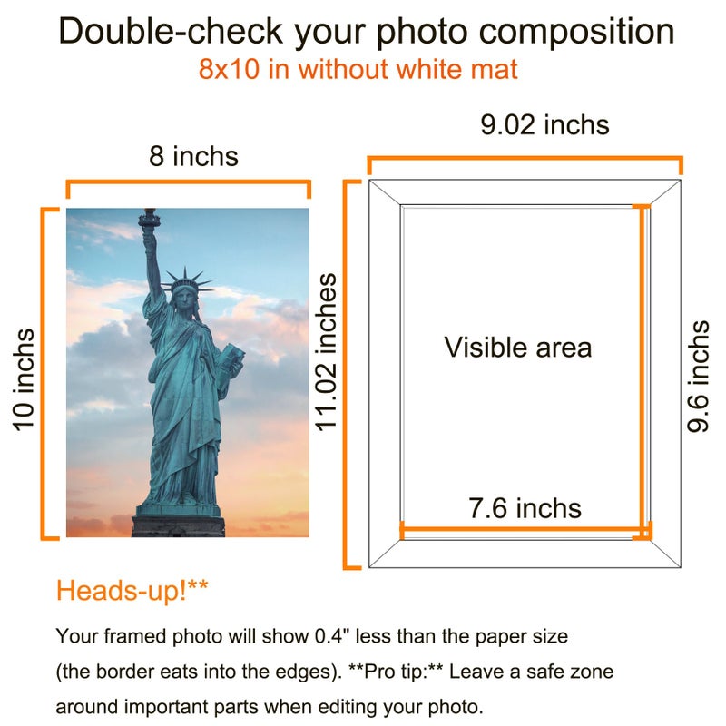 Seseat Black 8X10 Picture Frames Wood 6 Pack Wall Mounting Or Tabletop Display - Image 5