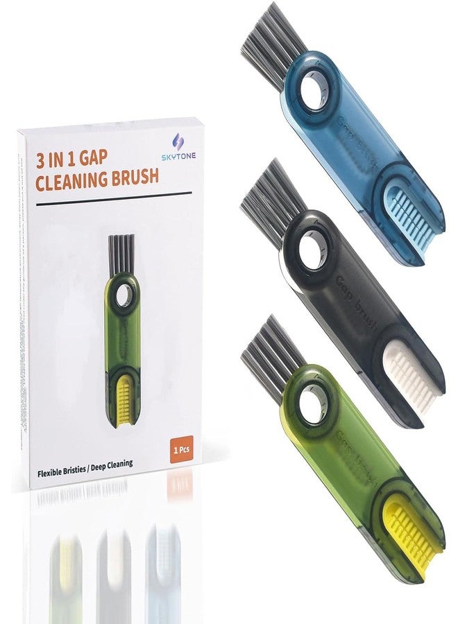 SKYTONE 3 in 1 Cup Lid Gap Cleaning Brush Set, Multifunctional Insulation Bottle Cleaning Tools, Mutipurpose Tiny Silicone Cup Holder Cleaner, Home Kitchen Cleaning Tools (2 Pcs) - Image 1