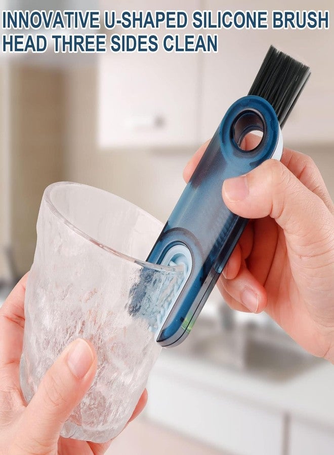 SKYTONE 3 in 1 Cup Lid Gap Cleaning Brush Set, Multifunctional Insulation Bottle Cleaning Tools, Mutipurpose Tiny Silicone Cup Holder Cleaner, Home Kitchen Cleaning Tools (2 Pcs) - Image 2