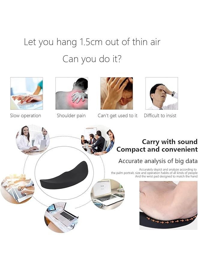 X spring - Wrist Rest For Mouse 2Pcs Ergonomic Gliding Palm Rest Sliding Palm Rest That Moves With The Mouse Mouse Wrist Rest Support Relieve Wrist Pain Suitable For Office - Image 1