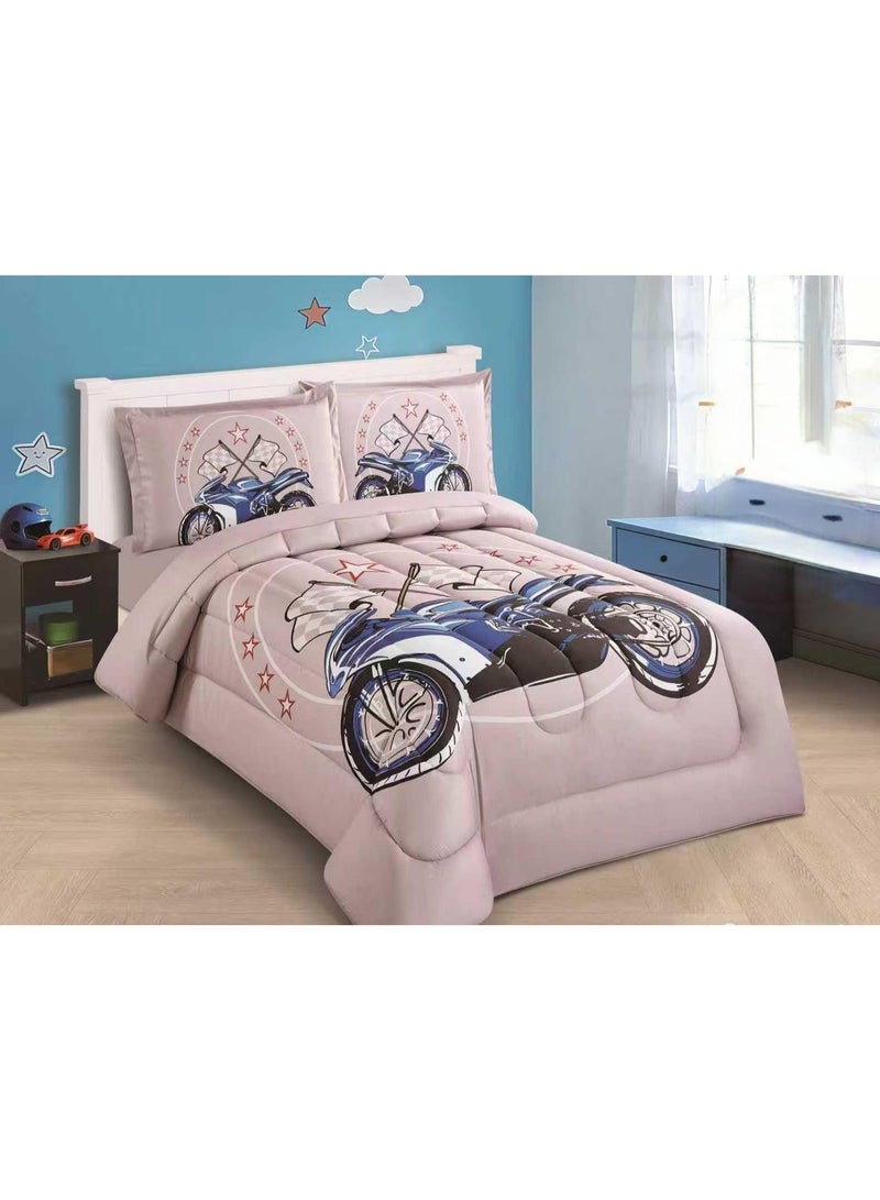 4-Piece Microfiber Bedding Set with Children's Designs – New Collection