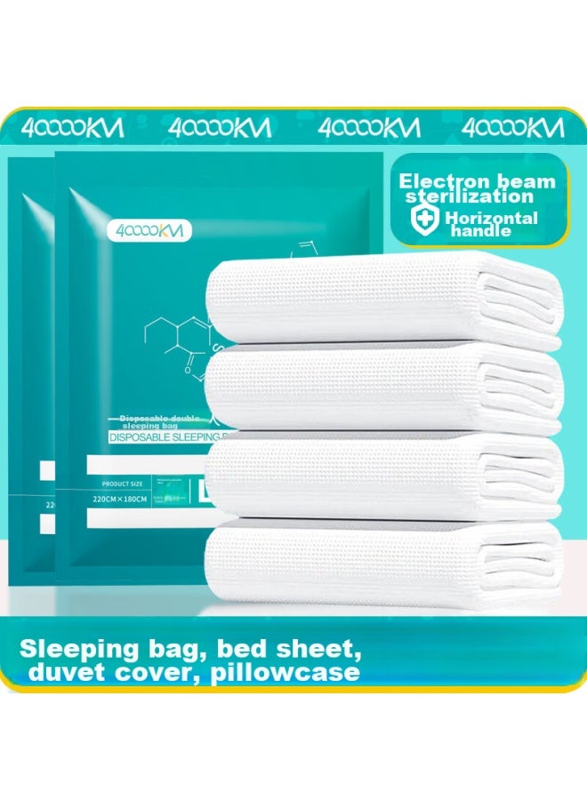 Forty thousand kilometers 40,000 Km Disposable Sleeping Bag For Two, Thickened Hotel Hygiene Pillowcase, Bed Sheet, Duvet Cover, Travel Disposable Bedding - Image 1