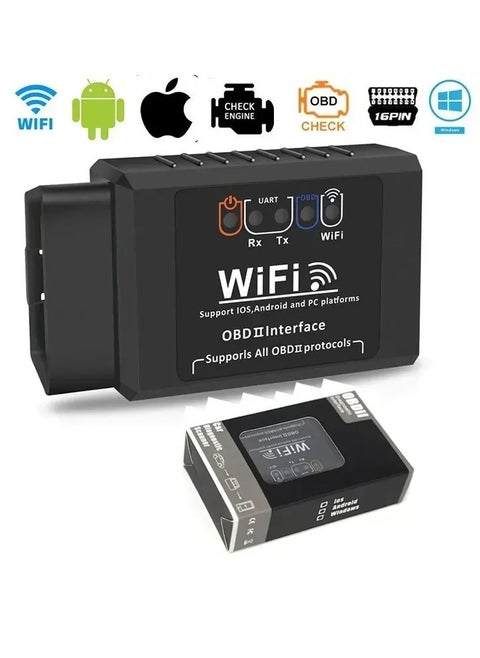 OBD2 WIFI ELM327 V 1.5 Scanner for iPhone IOS Android Auto OBDII OBD 2 ODB II ELM 327 V1.5 WI-FI Code Reader Diagnostic Tool