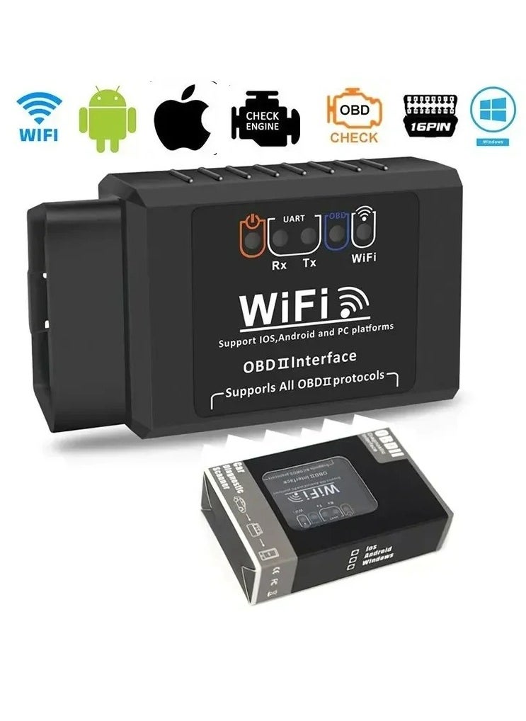 OBD2 WIFI ELM327 V 1.5 Scanner for iPhone IOS Android Auto OBDII OBD 2 ODB II ELM 327 V1.5 WI-FI Code Reader Diagnostic Tool