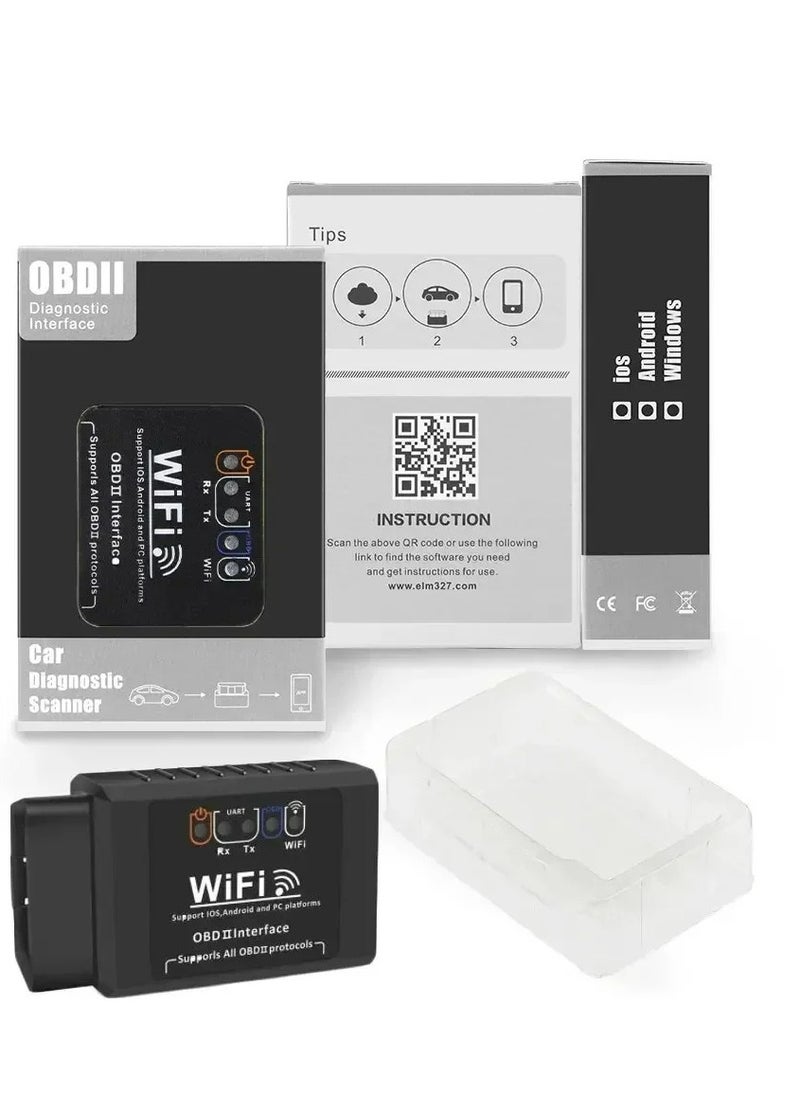 OBD2 WIFI ELM327 V 1.5 Scanner for iPhone IOS Android Auto OBDII OBD 2 ODB II ELM 327 V1.5 WI-FI Code Reader Diagnostic Tool