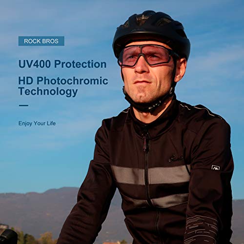 ROCKBROS Photochromic Sunglasses for Men Cycling Sunglasses Sports Bike Glasses - Image 3