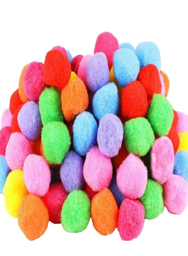 CABAX Pom Poms 1.5 Inch Pompoms Pipe Cleaners for DIY Creating Crafts Making, Preschool Crafts Supplies Decoration,Assorted Colors, 50 Pcs - Image 1