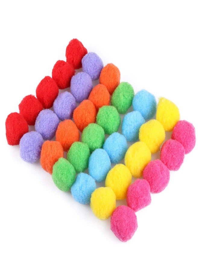 CABAX Pom Poms 1.5 Inch Pompoms Pipe Cleaners for DIY Creating Crafts Making, Preschool Crafts Supplies Decoration,Assorted Colors, 50 Pcs - Image 2