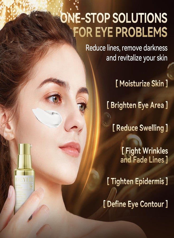 BREYLEE Renewal Eye Serum for Puffy Eye Bags Fine Lines Dark Circles Wrinkles, Anti-Puffiness & Fading Fine Lines, with Coffine Niacinamide Polypeptide - Image 2